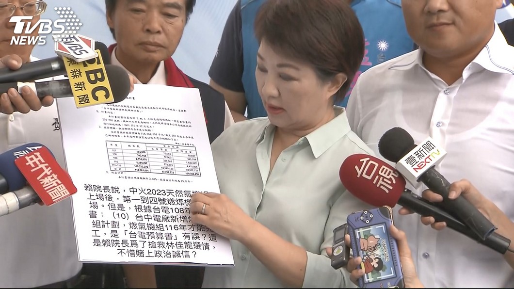 選前握手選後下毒手 盧秀燕批中火改燒天然氣亂開支票