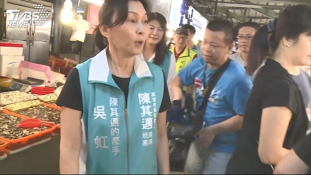 陳其邁妻市場拜票 酸韓國瑜:「需要舞台的脫口秀藝人」