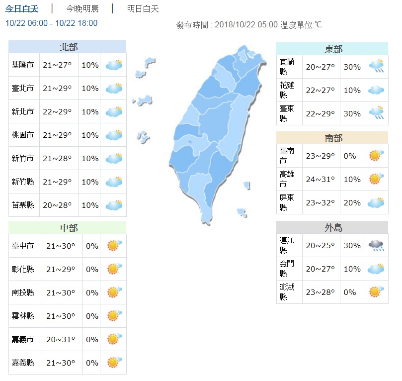 圖/翻攝自中央氣象局
