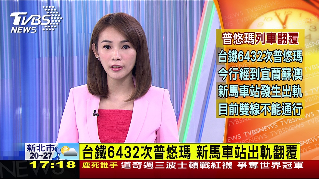 普悠瑪翻覆 《TVBS新聞台》第一時間傳回空拍畫面