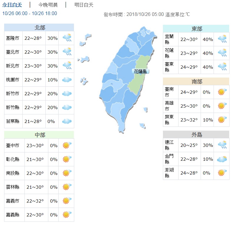 圖／翻攝自中央氣象局