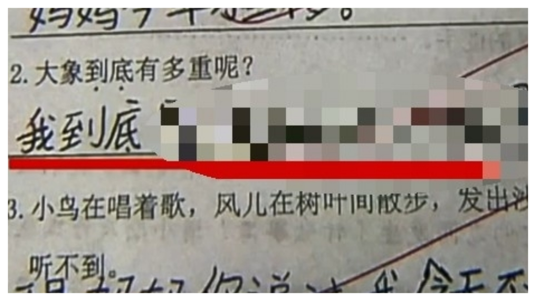 女童造句透露「心裡話」 眾人心疼:好委屈!