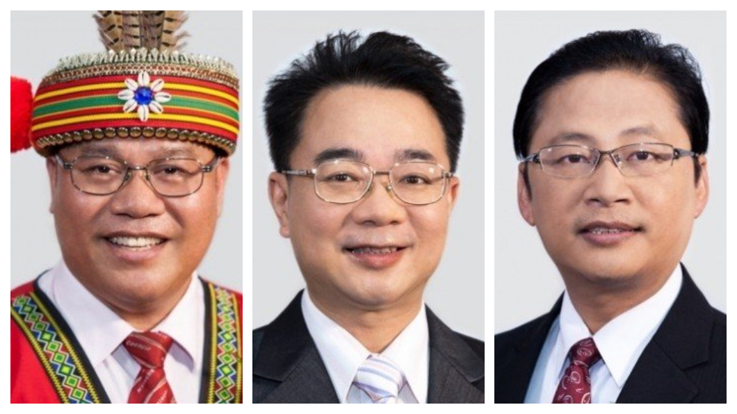 新竹縣議員林光榮、林保光、趙一先(左至右)。圖/翻攝自新竹縣議會網站