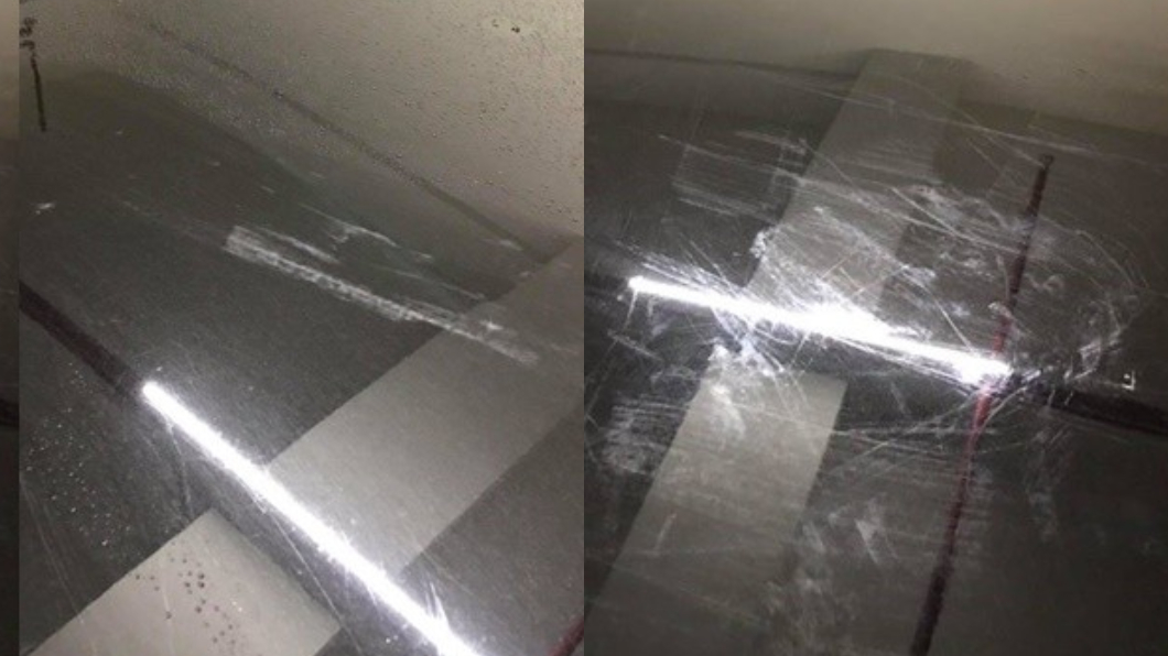 賓士男無言！車停美麗華「引擎蓋變這樣」　員工哭哭