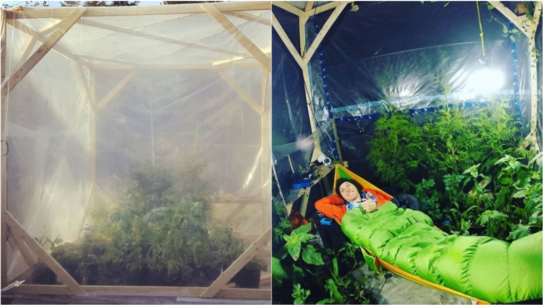 挑戰靠200株植物造氧 男撐不到1天缺氧險死