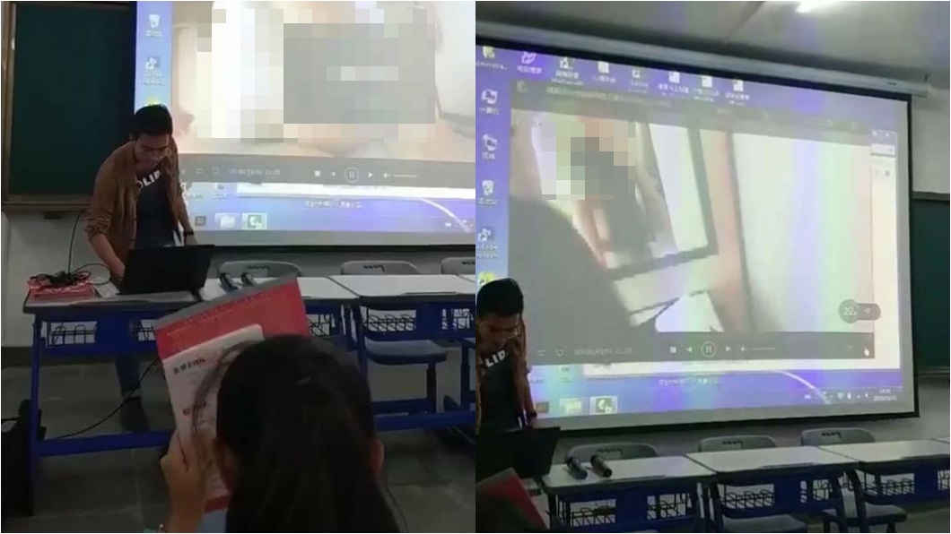 投影機「放後不理」誤播成人片 男老師慌張奔回