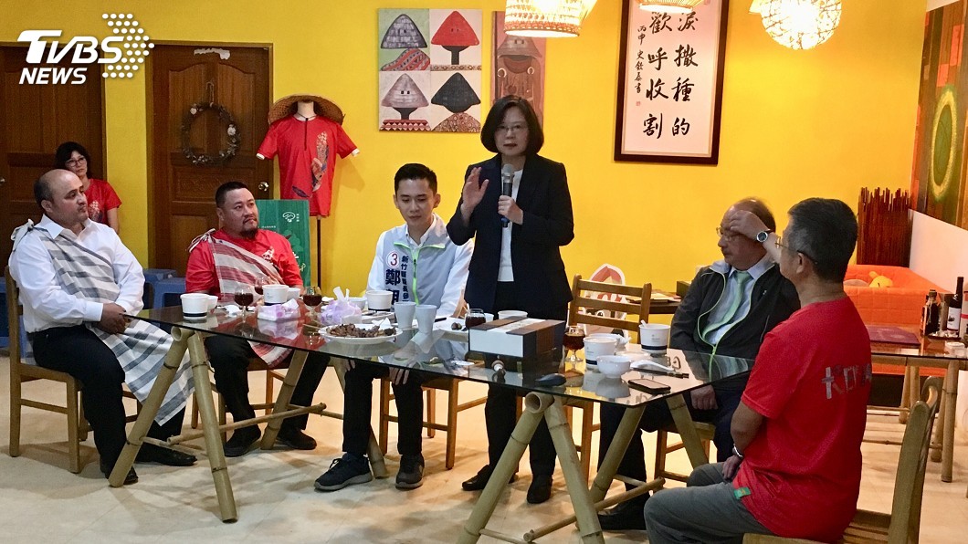 新竹選情加溫 蔡英文:鄭朝方支持度不斷上升