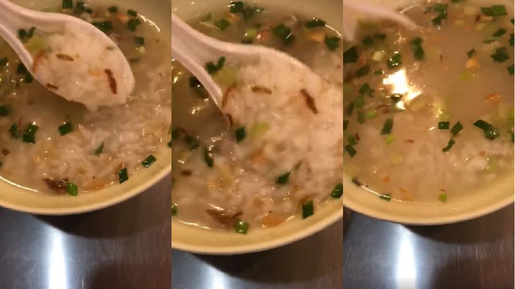 湯泡飯?40元鹹粥撈不到料 她嘆:吃的是「店租」