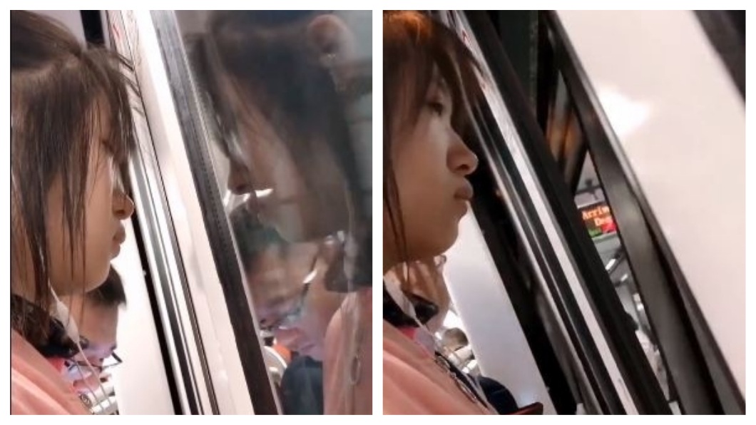 瀏海被地鐵車門夾住 小妹妹表情超厭世