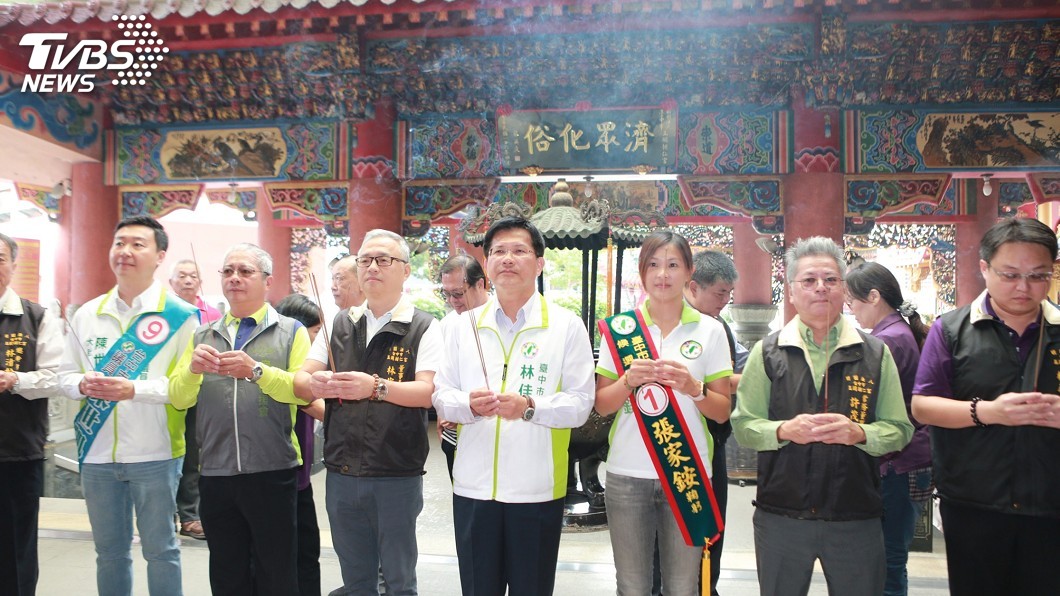 林佳龍車隊掃街　市民感受城市進步
