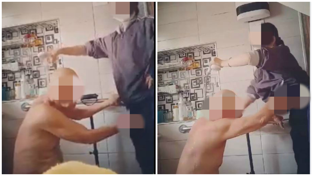 女看護幫洗澡…遭老翁襲胸猥褻 架手機蒐證自保