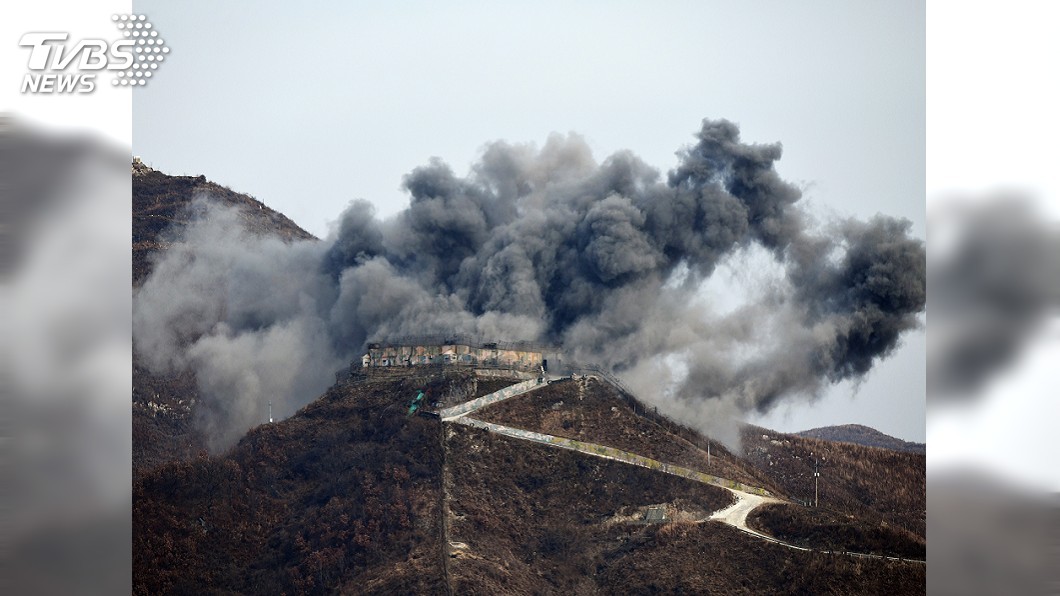 履行文金會軍事協議 北韓大爆破拆檢查哨