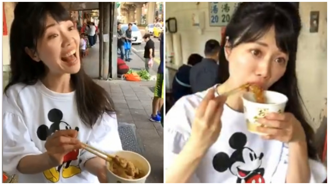捧肉圓謝票！高嘉瑜整路「被餵食」　撒嬌喊：胖了啦～
