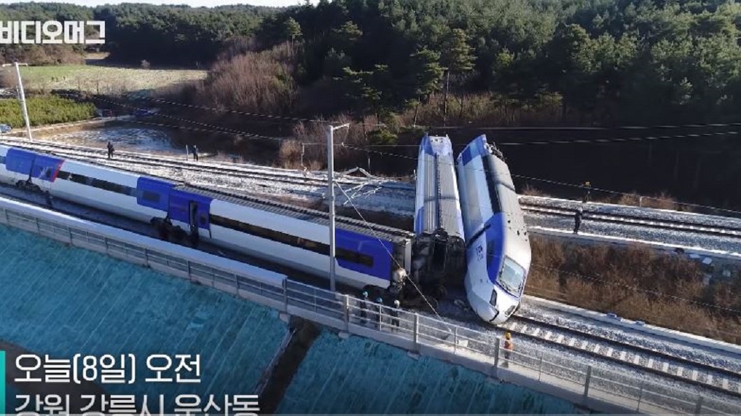 才開5分鐘就出事! 南韓KTX鐵路出軌14傷