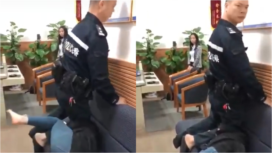 陸警膝蓋壓脖暴力制伏 女慘叫無力癱軟在地