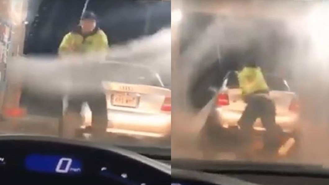 快還要更快!他洗車竟使出「絕招」 網:放無雙了