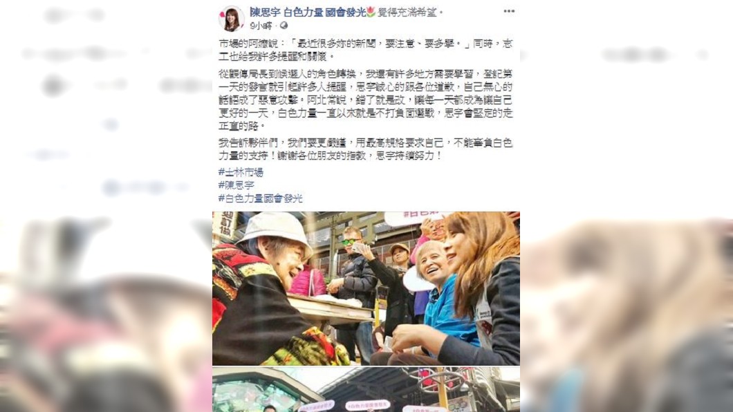 圖／翻攝陳思宇 白色力量 國會發光臉書