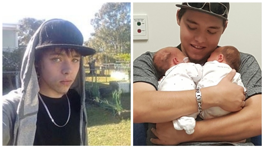 澳洲一名戀童癖男子，趁著女童不注意時強拉到樹叢性侵得逞；在此之前，他還曾分享擁抱一對雙胞胎女兒的照片。(圖／翻攝自臉書)