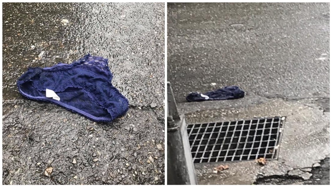 暗示啥?小隻女慢跑掉出「蕾絲內褲」 男提醒尷尬了
