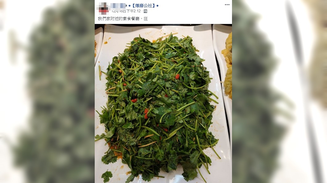 味道飄出螢幕!炒香菜堆成山 網集體崩潰:只能吃盤子