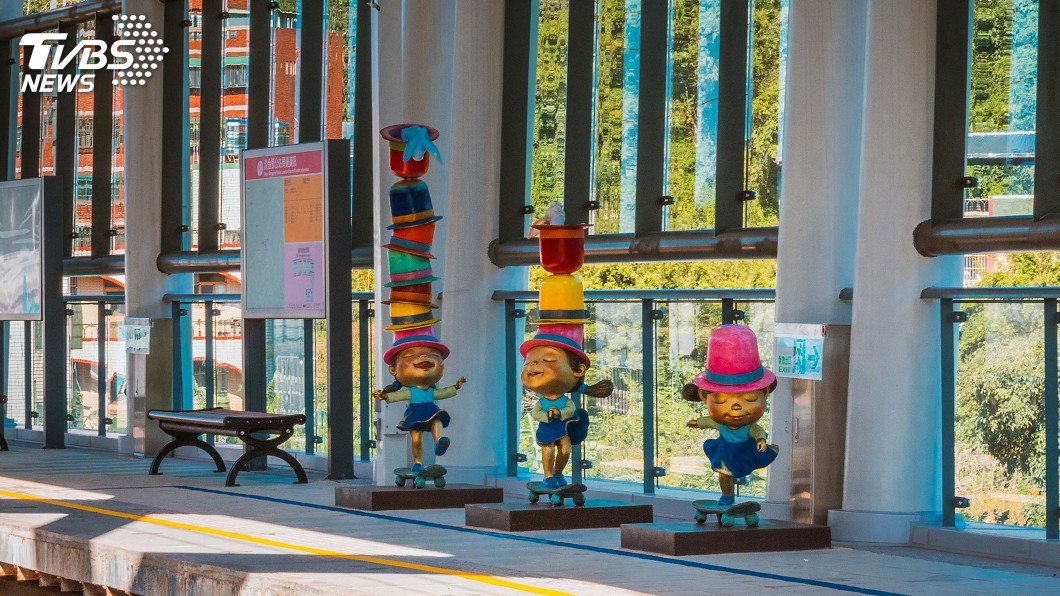 淡海輕軌碰上幾米　閉眼體會奇幻之旅