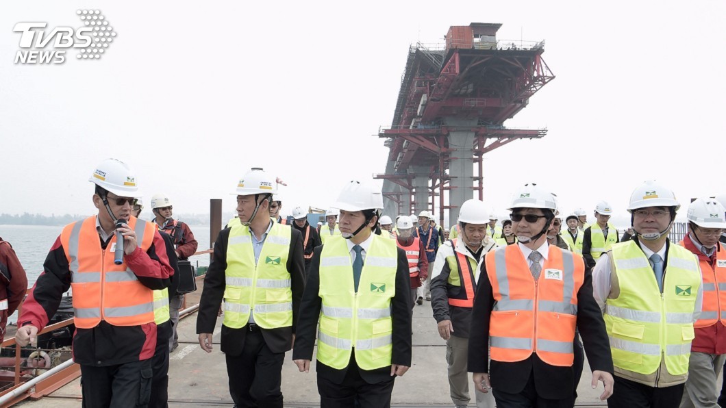 視察金門大橋 賴揆:對台灣工程具重大意義
