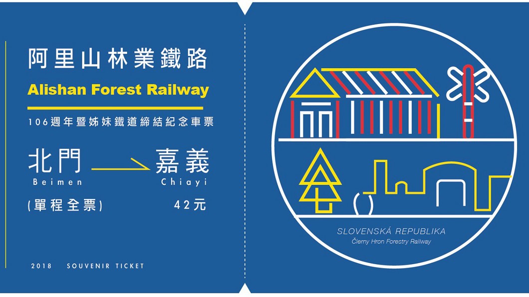 阿里山林鐵106週年 25日發行雙紀念車票