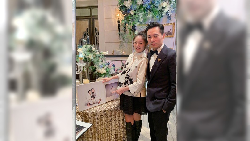 圖片人物為安以軒和富商老公陳榮煉。圖／鏡周刊