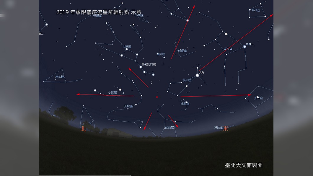 今年首場流星雨1/4登場 適逢殘月觀賞條件最佳