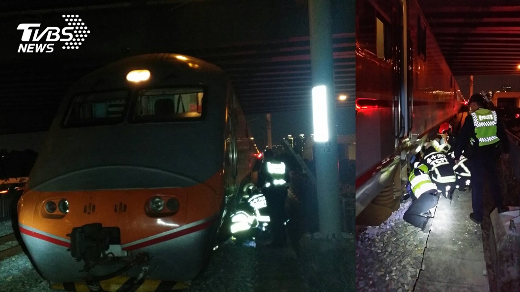 台中男跳下陸橋 慘遭自強號輾雙腿