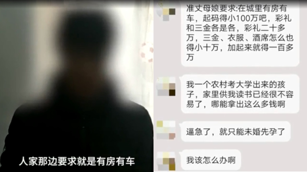 準岳母脅450萬才結婚 窮男無奈:讓女友懷孕逼婚