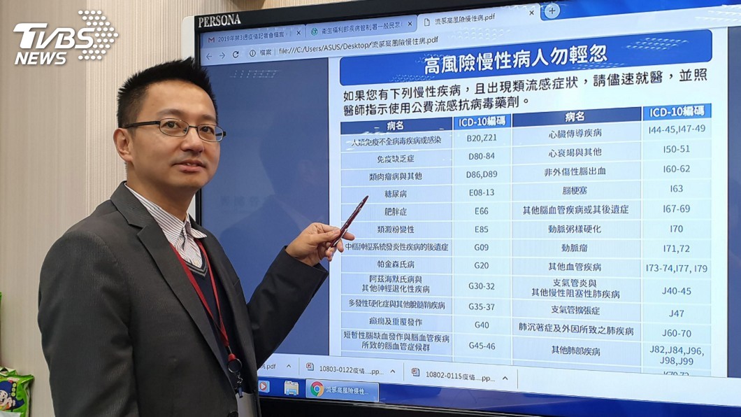 47歲男有糖尿病染流感亡 高風險慢性病者小心