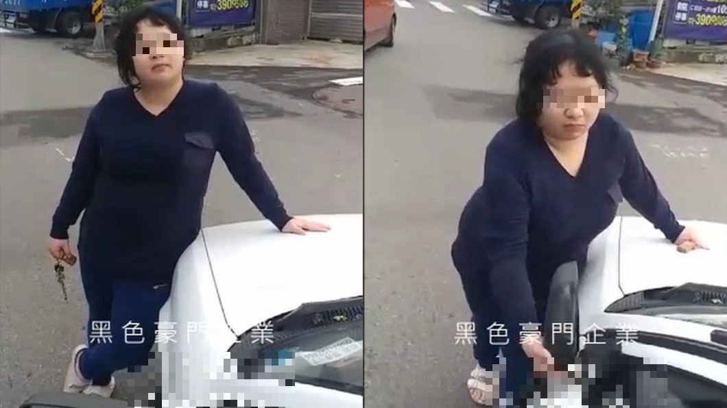 桃園暴力女徒手扯後照鏡 砸車窗嗆:知道我是誰嗎?