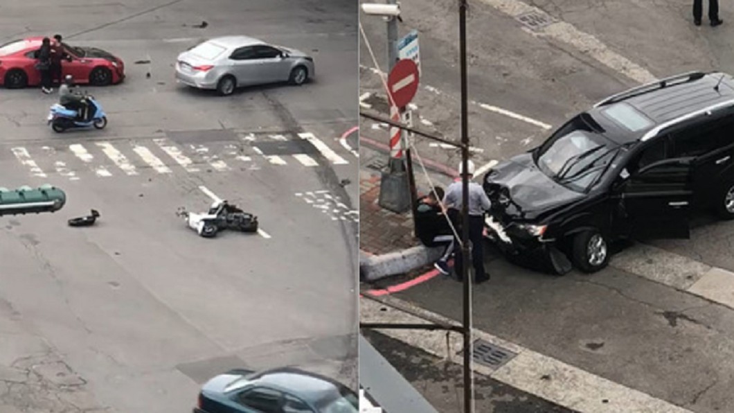 高雄重大車禍!休旅車下匝道連撞8車 1人重傷送醫