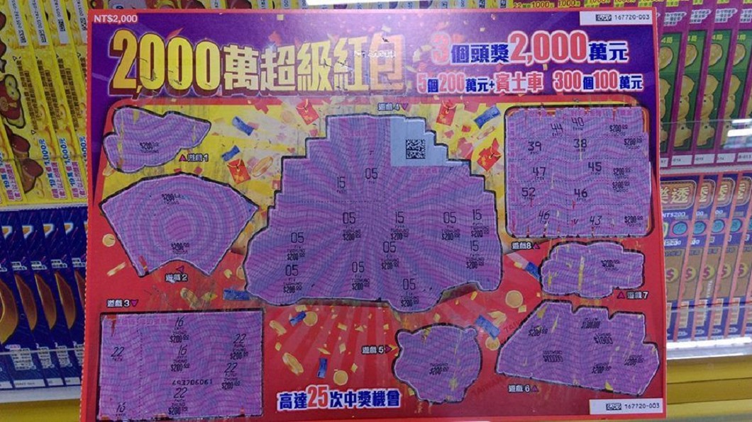 還有網友底下留下,自己也全壘打,且中了5000元。圖/翻攝臉書我愛刮刮樂~刮卡做公益