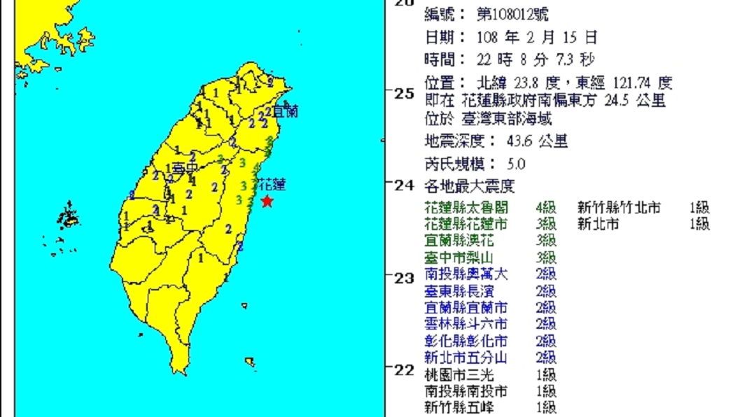 圖／翻攝自中央氣象局