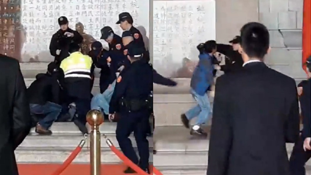 海鮮粥砸蔣公銅像!鬧事男是他 動機曝「為了轉型正義」