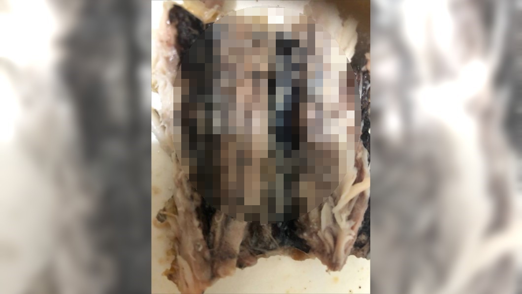 噁爛慎入!翻開自助餐魚肚 滿滿「白線蟲」讓她快吐了