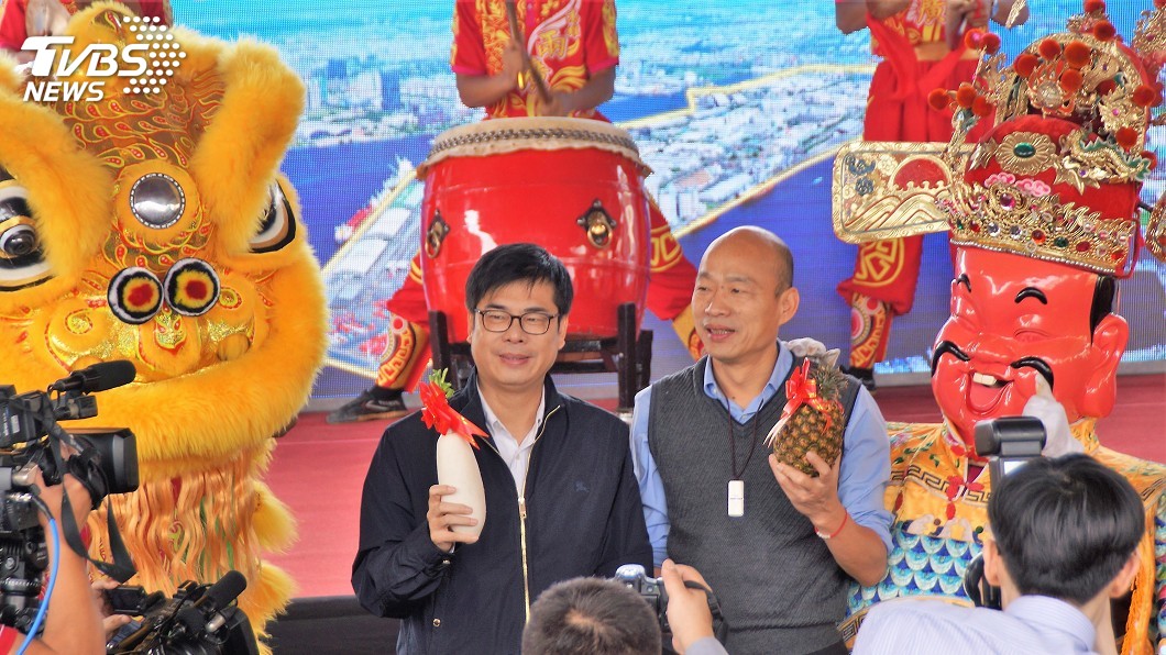 都更式加工區動土 韓國瑜與陳其邁同框互動佳