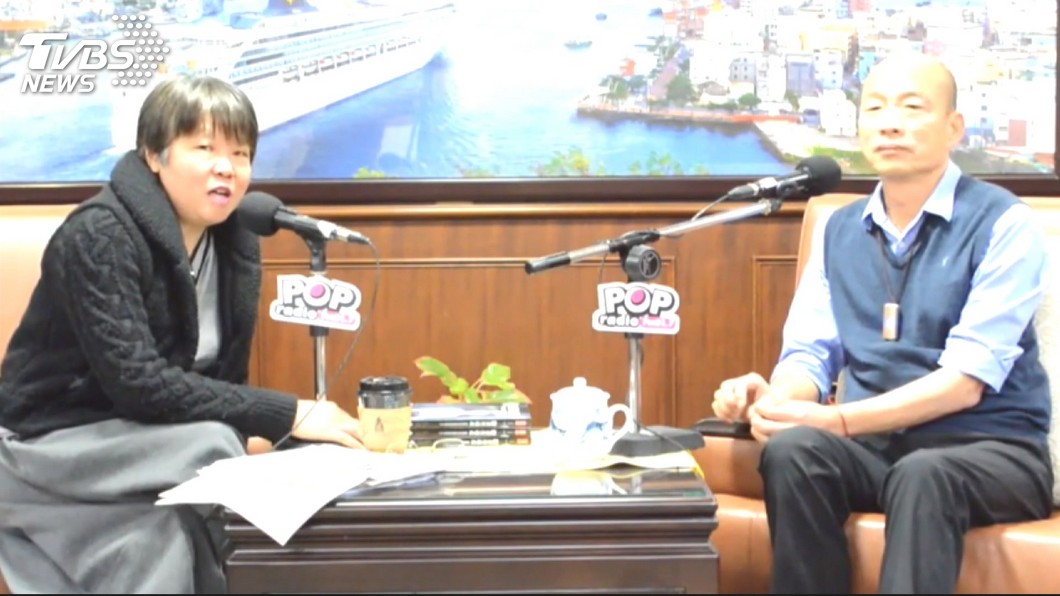 韓國瑜日前接受黃光芹專訪。圖/TVBS