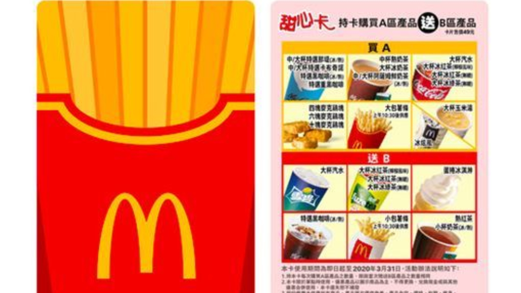 翻攝／麥當勞官網
