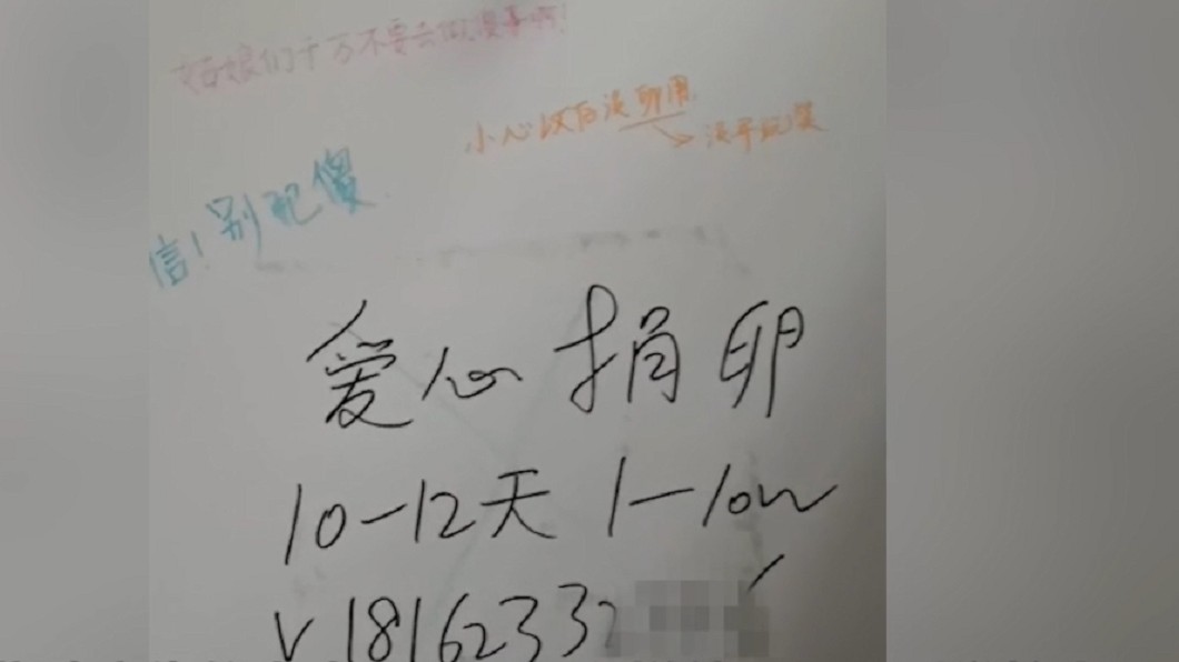 為了27萬...無麻醉賣卵換錢 女大生:痛得要死!
