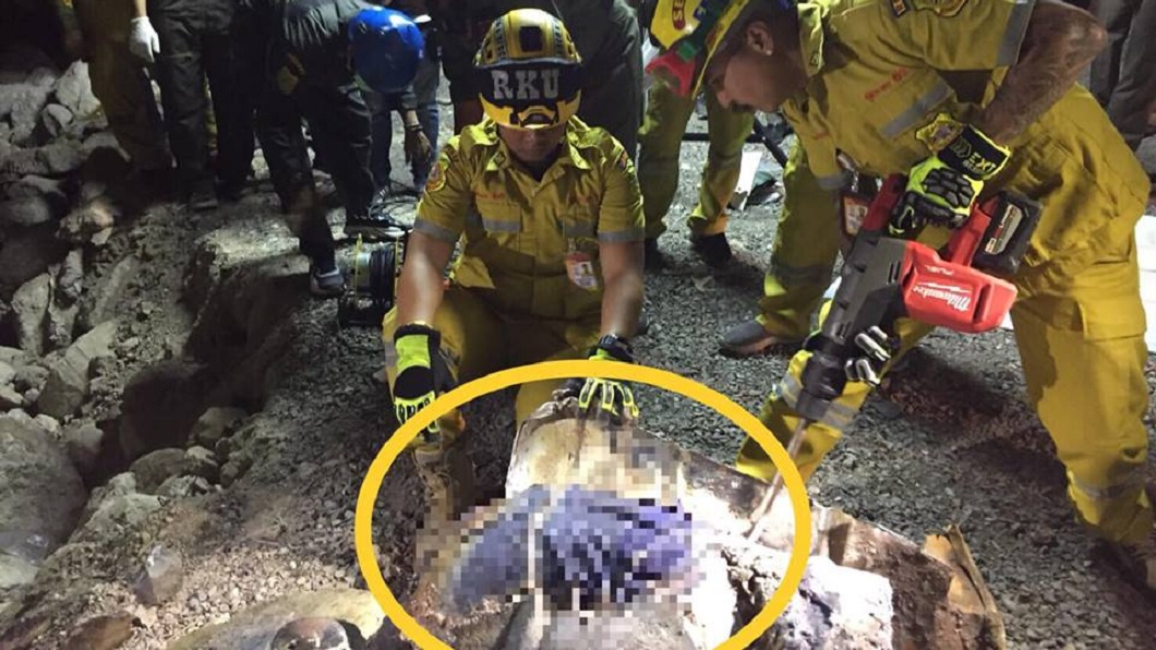 油桶內藏有一具已經腐爛的男姓屍體,追查就是該名失蹤修車師傅。(圖/翻攝自臉書)