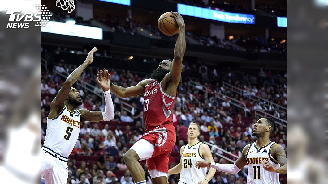 「大鬍子」哈登飆38分 NBA火箭射穿金塊