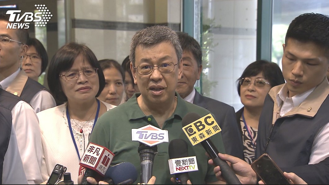 副總統陳建仁宣布讓位。圖/TVBS