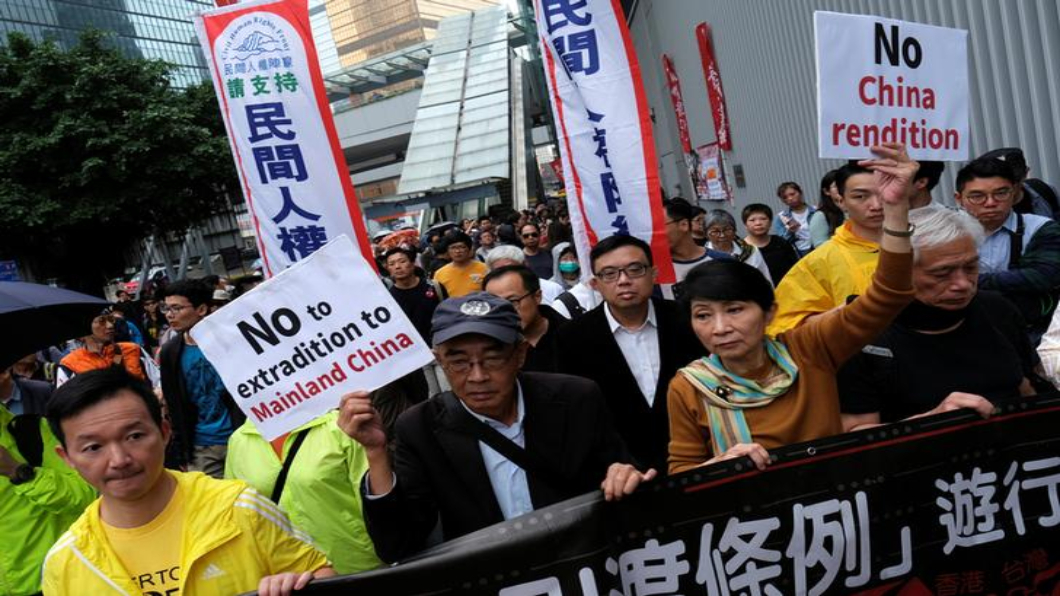 香港再對抗中 反對「修引渡條例」大遊行