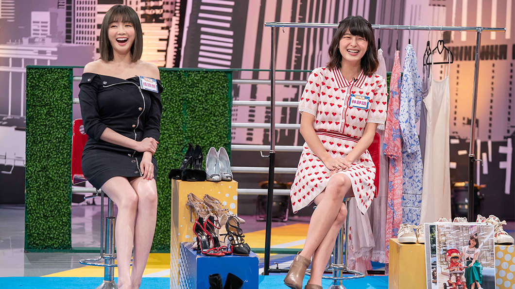 TVBS歡樂台《上班這黨事》邀請明星分享如何創造女人味。來賓成語蕎與林舒語。(圖／TVBS)