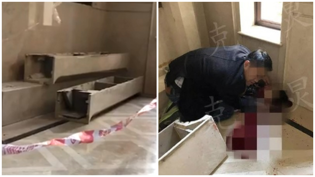 社區豆腐渣大理石條突崩落 男童路過遭壓斃