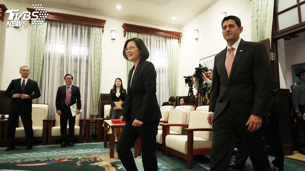 會晤蔡總統　美前議長盼台美更進一步發展