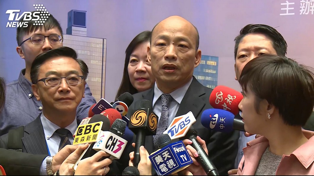 高雄市長韓國瑜抨擊過去3任總統。圖/TVBS